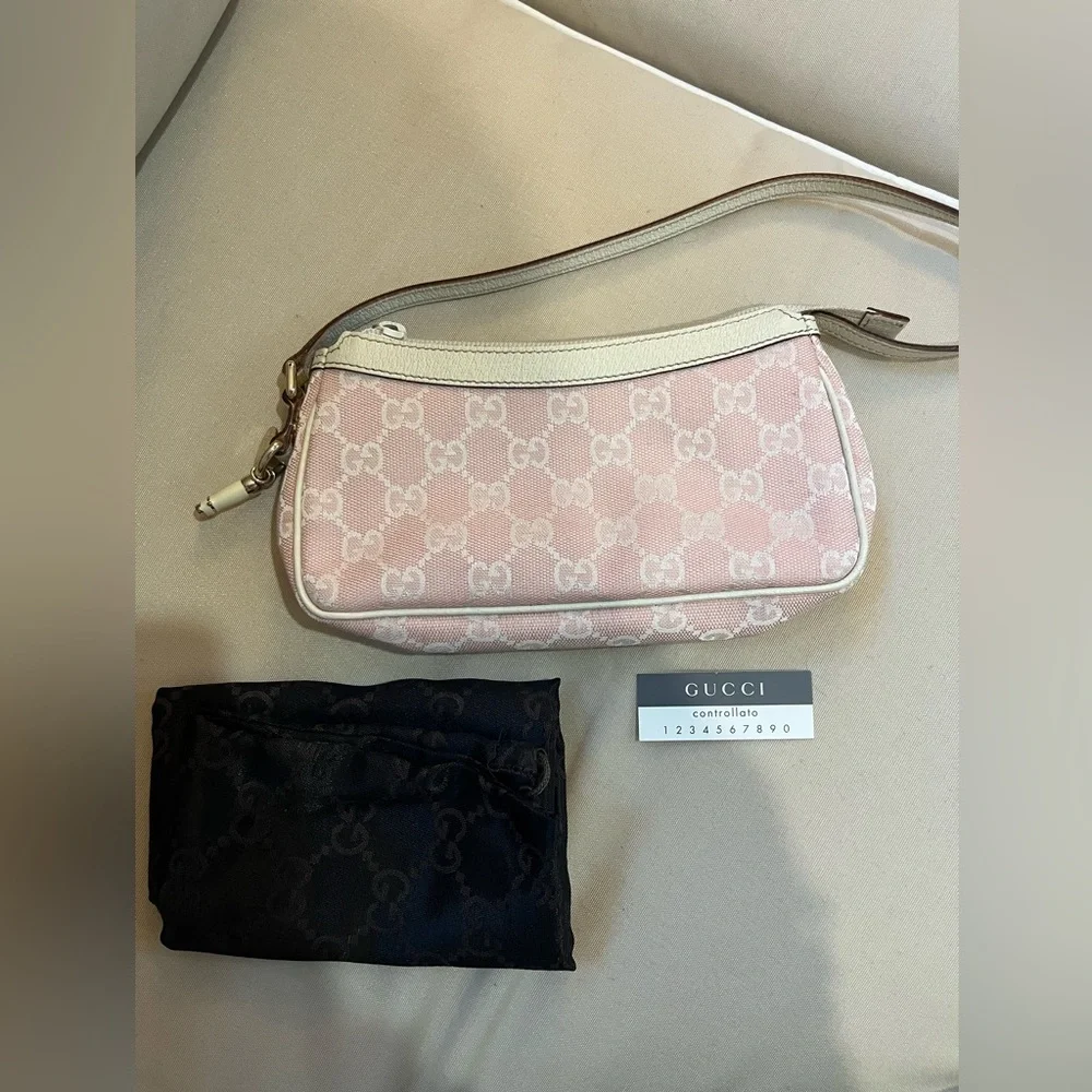 Gucci Pink Cowboy Boot Charm Pochette Bag - Picture 13 of 13